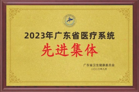 2023年广东省医疗系统先进集体